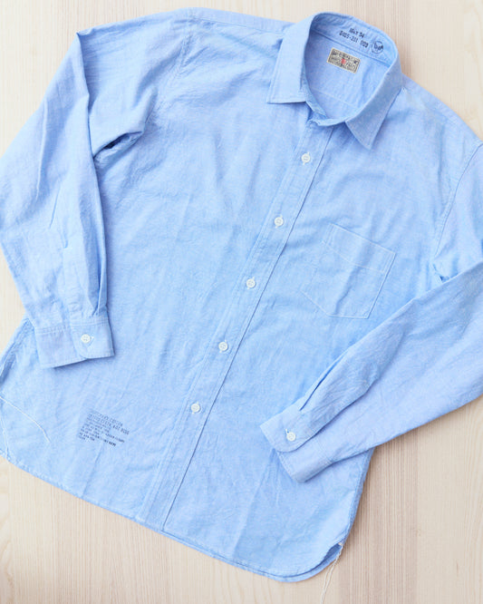 Buzz Rickson's BR28824 Cotton Oxford Cloth 4oz. Blue Shirt