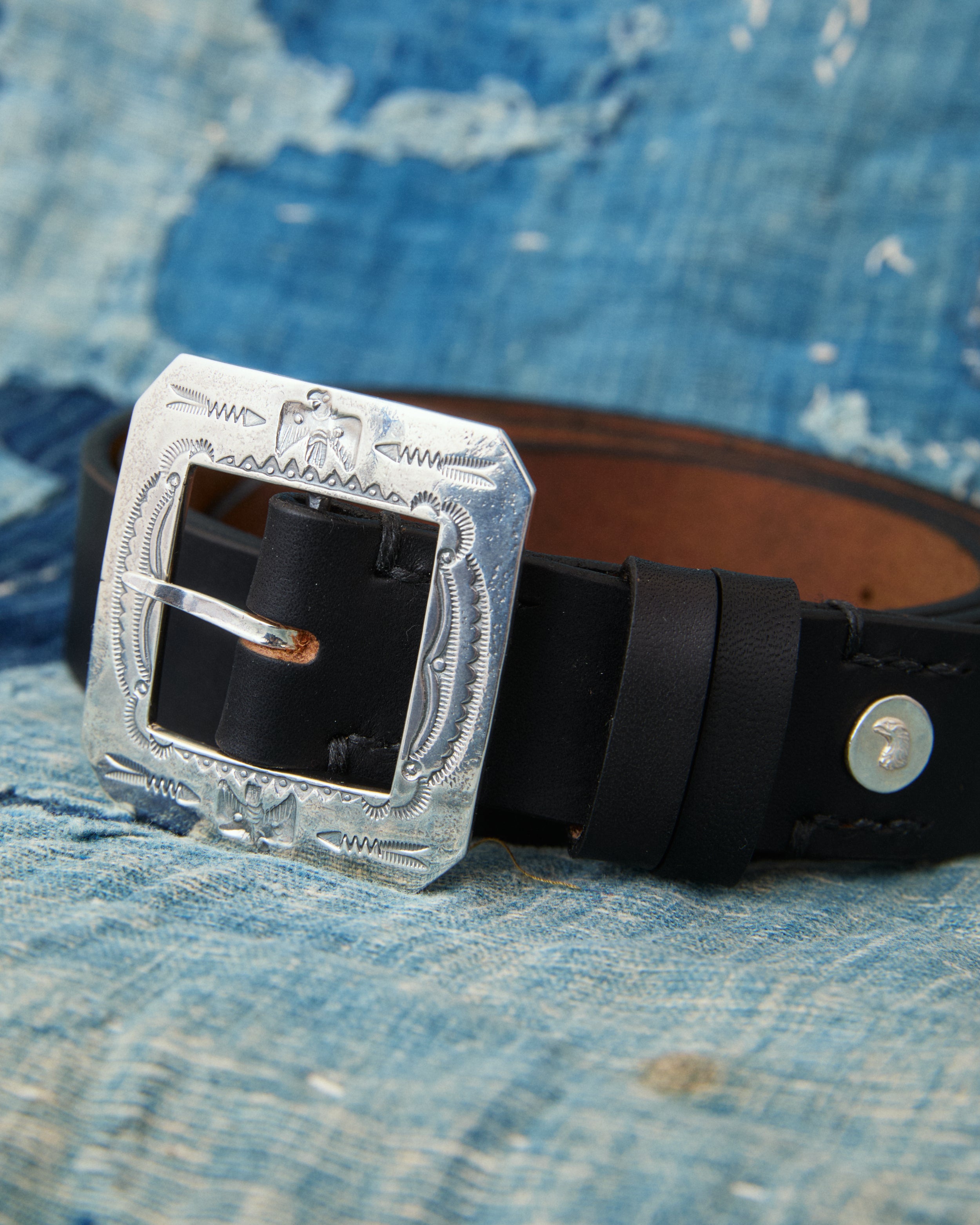 Larry Smith LT-0030-BK Square Buckle Belt Black – Second Sunrise
