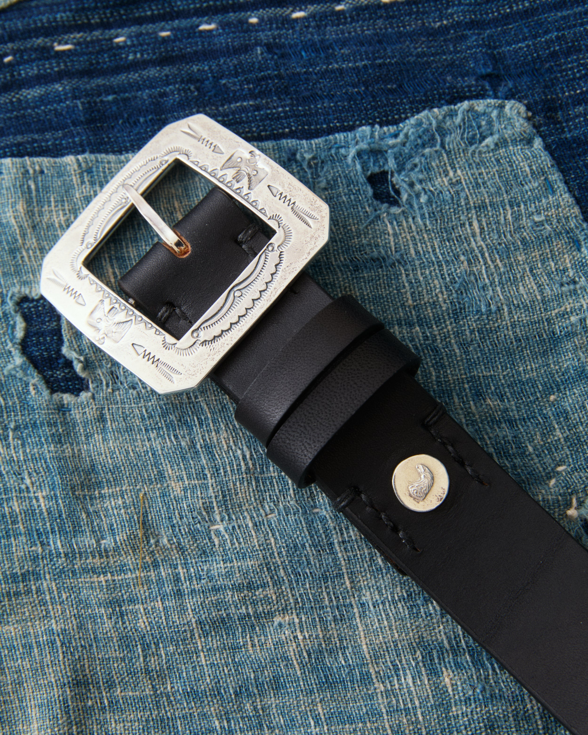 Larry Smith LT-0030-BK Square Buckle Belt Black – Second Sunrise
