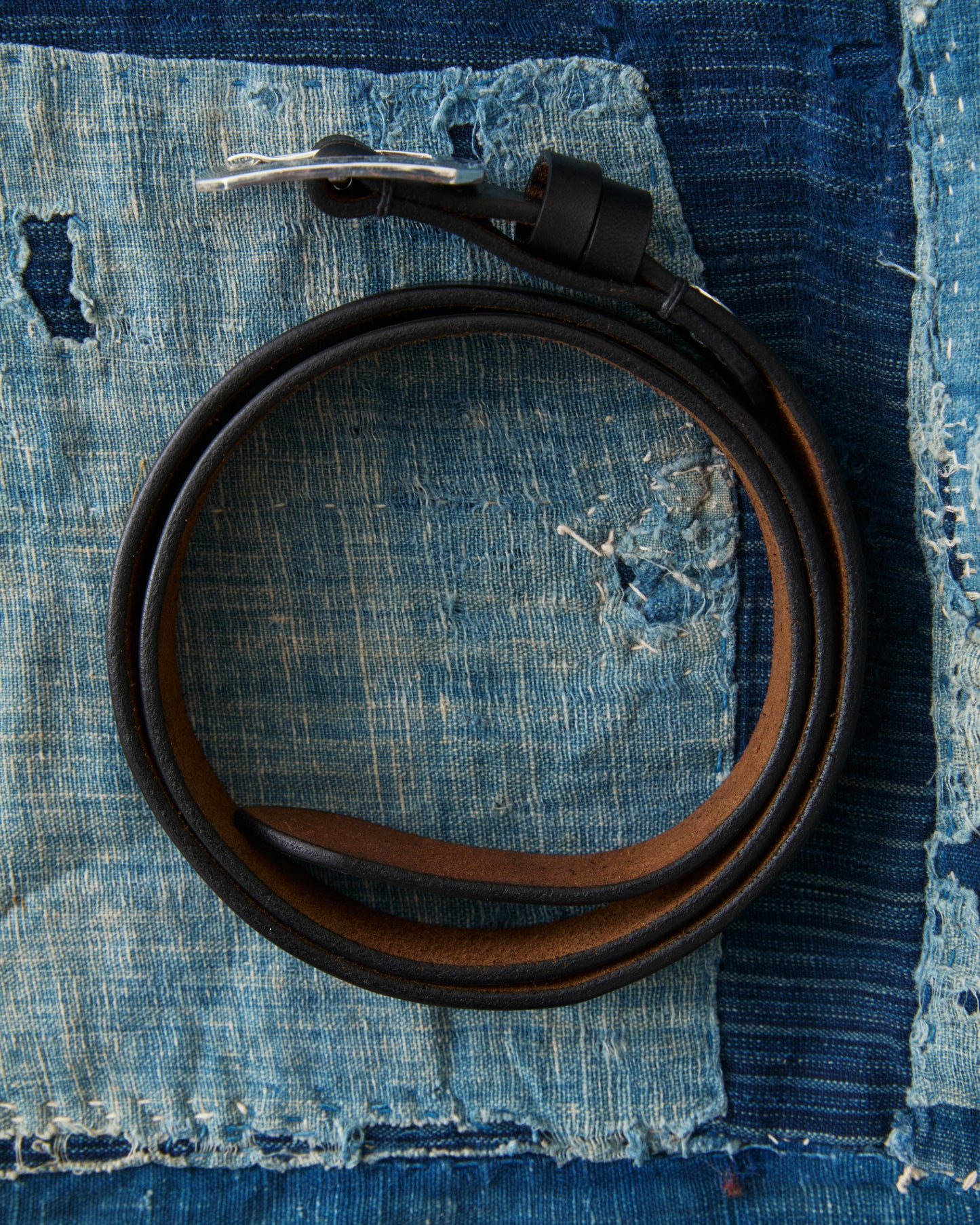 Larry Smith LT-0030-BK Square Buckle Belt Black