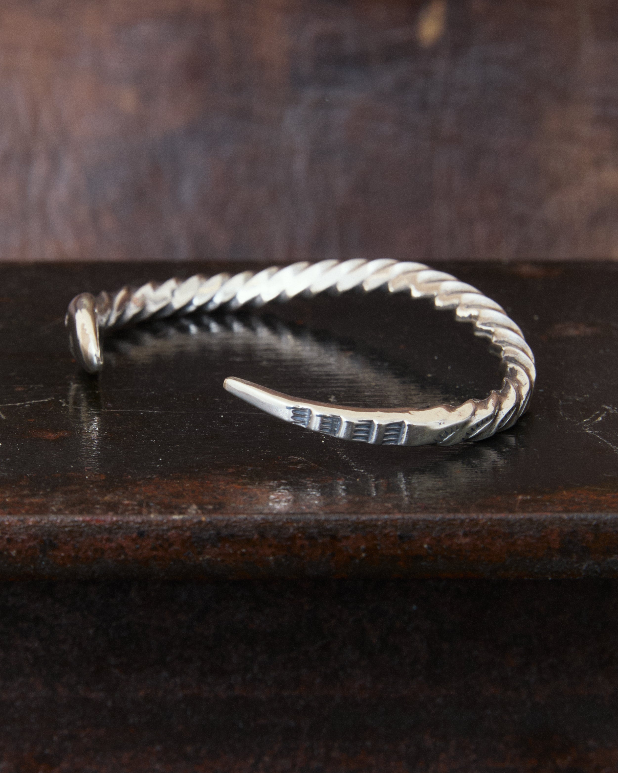 Larry Smith BR-0199 Twisted Snake Bracelet Silver Bracelet
