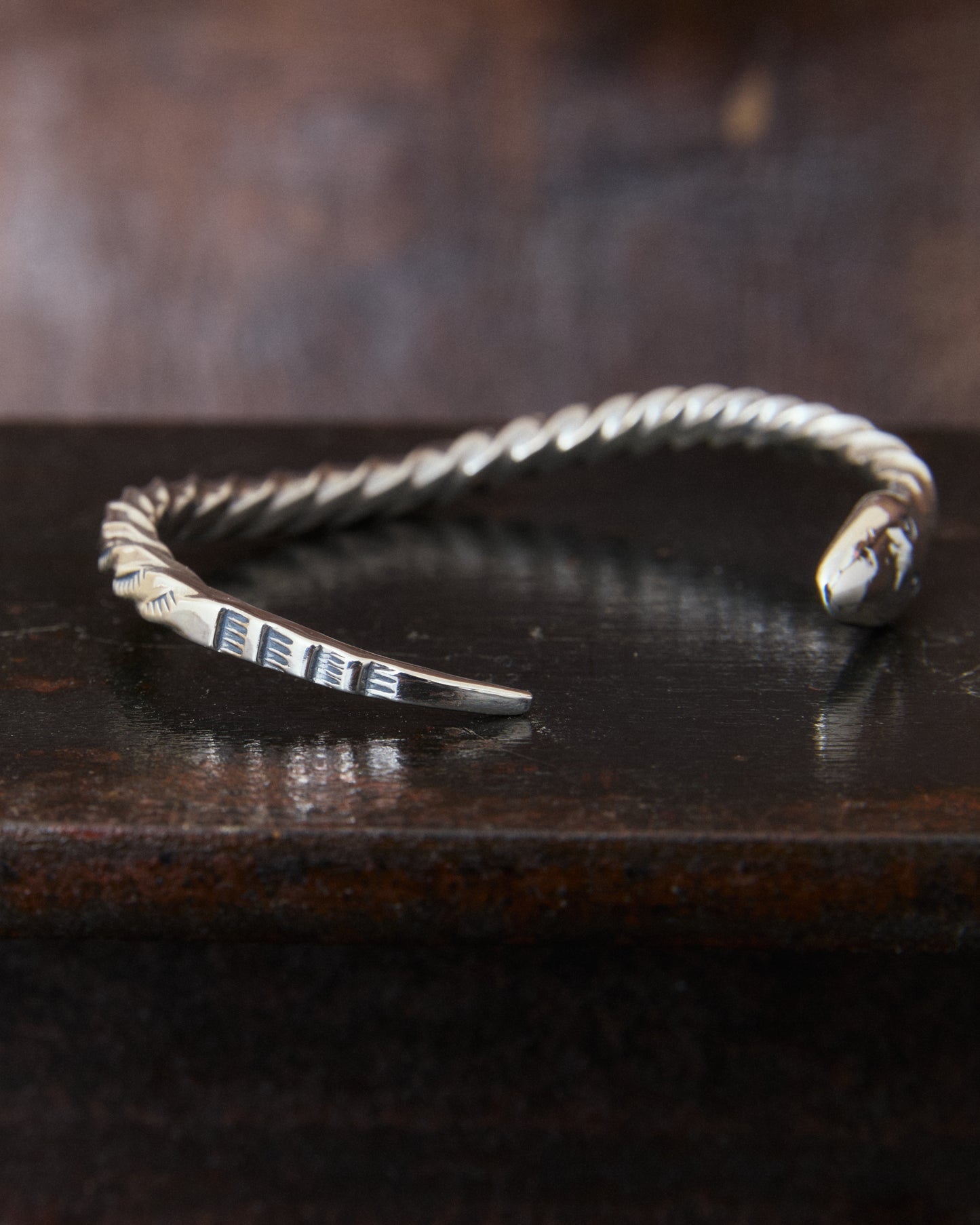 Larry Smith BR-0199 Twisted Snake Bracelet Silver Bracelet