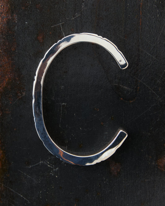 Larry Smith BR-0167 Square Wire Leaf Cross Silver Bracelet