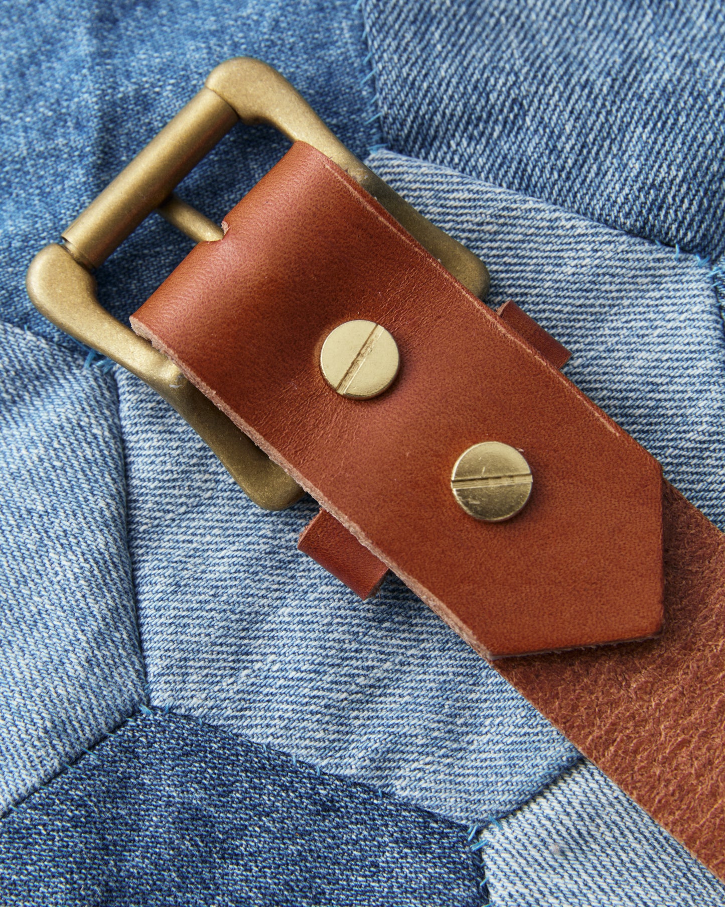 Unmarked Studded Lucy Leather Belt Brown