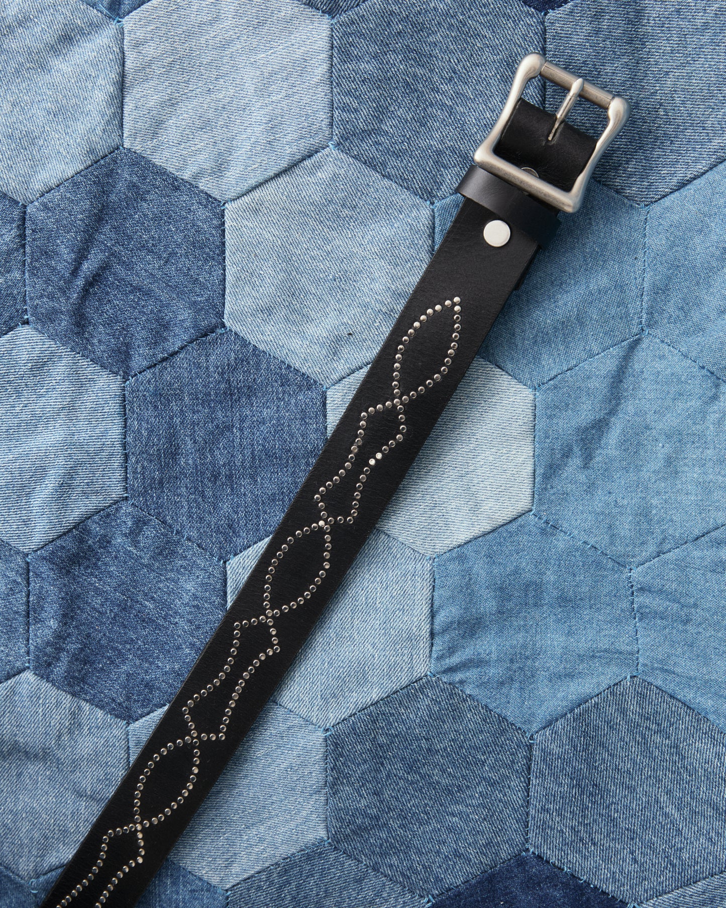 Unmarked Studded Lucy Leather Belt Black