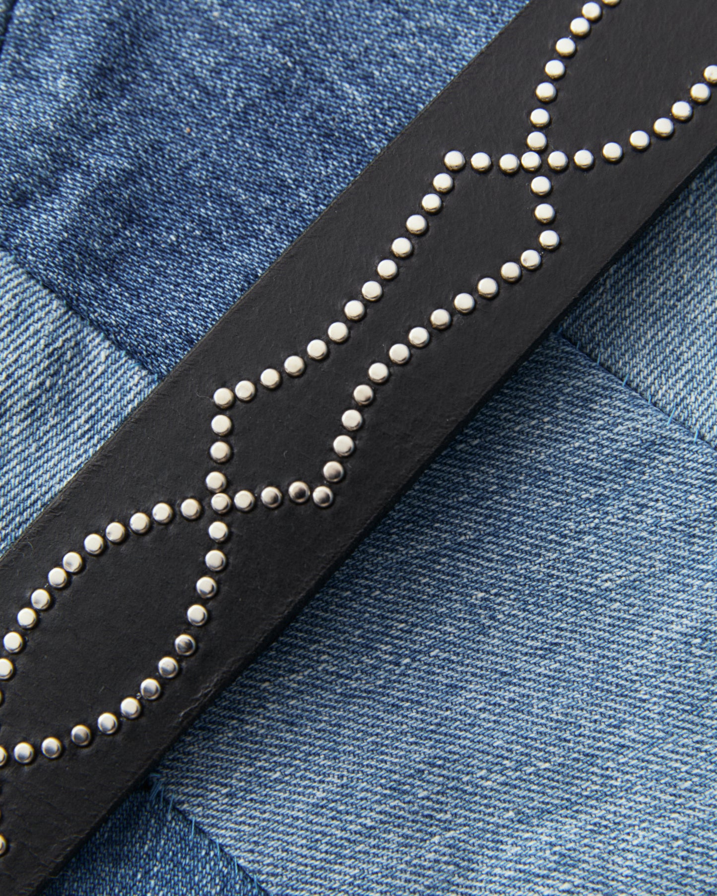 Unmarked Studded Lucy Leather Belt Black