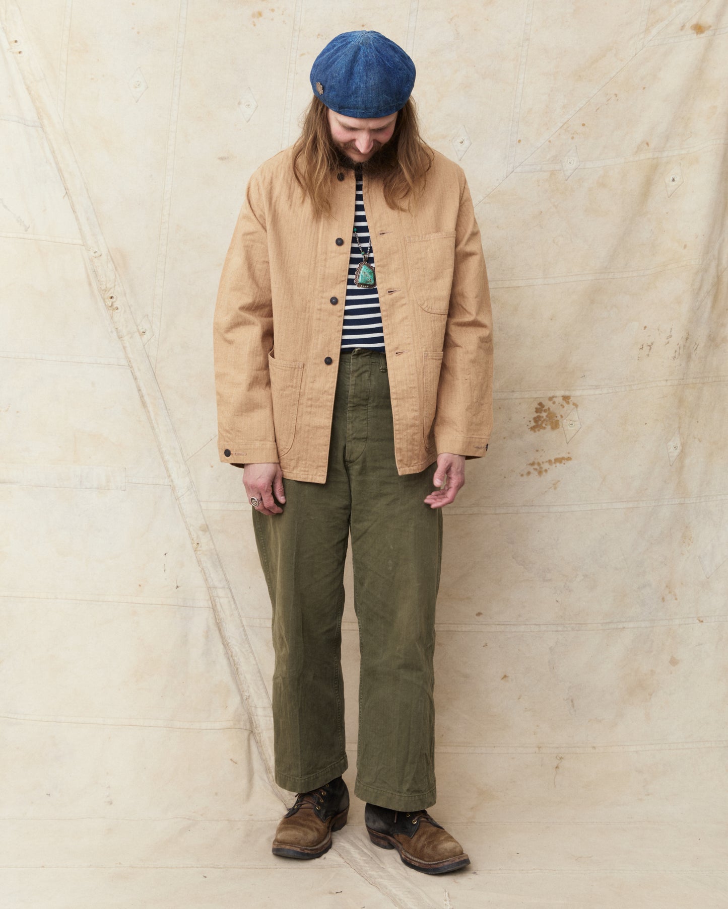Studio D'artisan & Sa. Fox Cotton Military Work Coat 4638