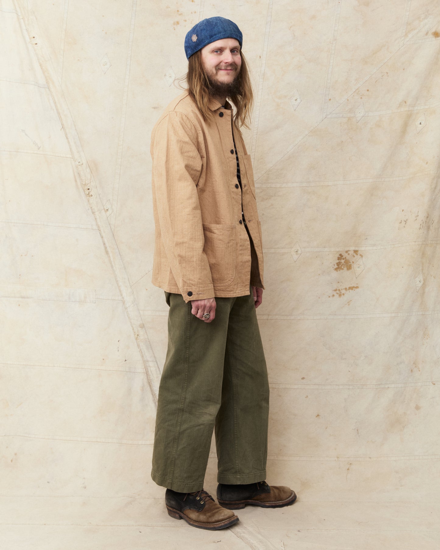 Studio D'artisan & Sa. Fox Cotton Military Work Coat 4638