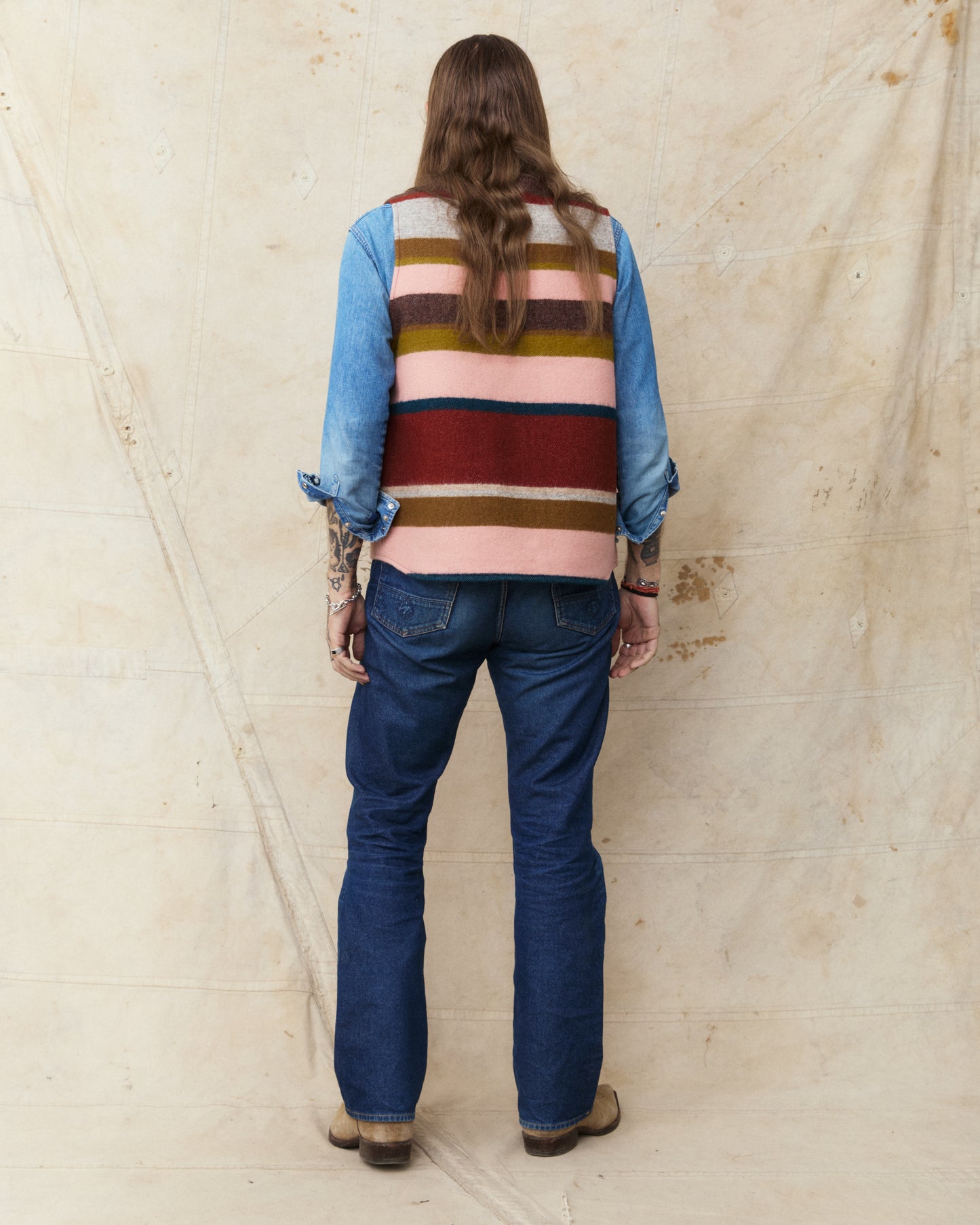 Indigofera Catskill Vest Striped Wool Blanket