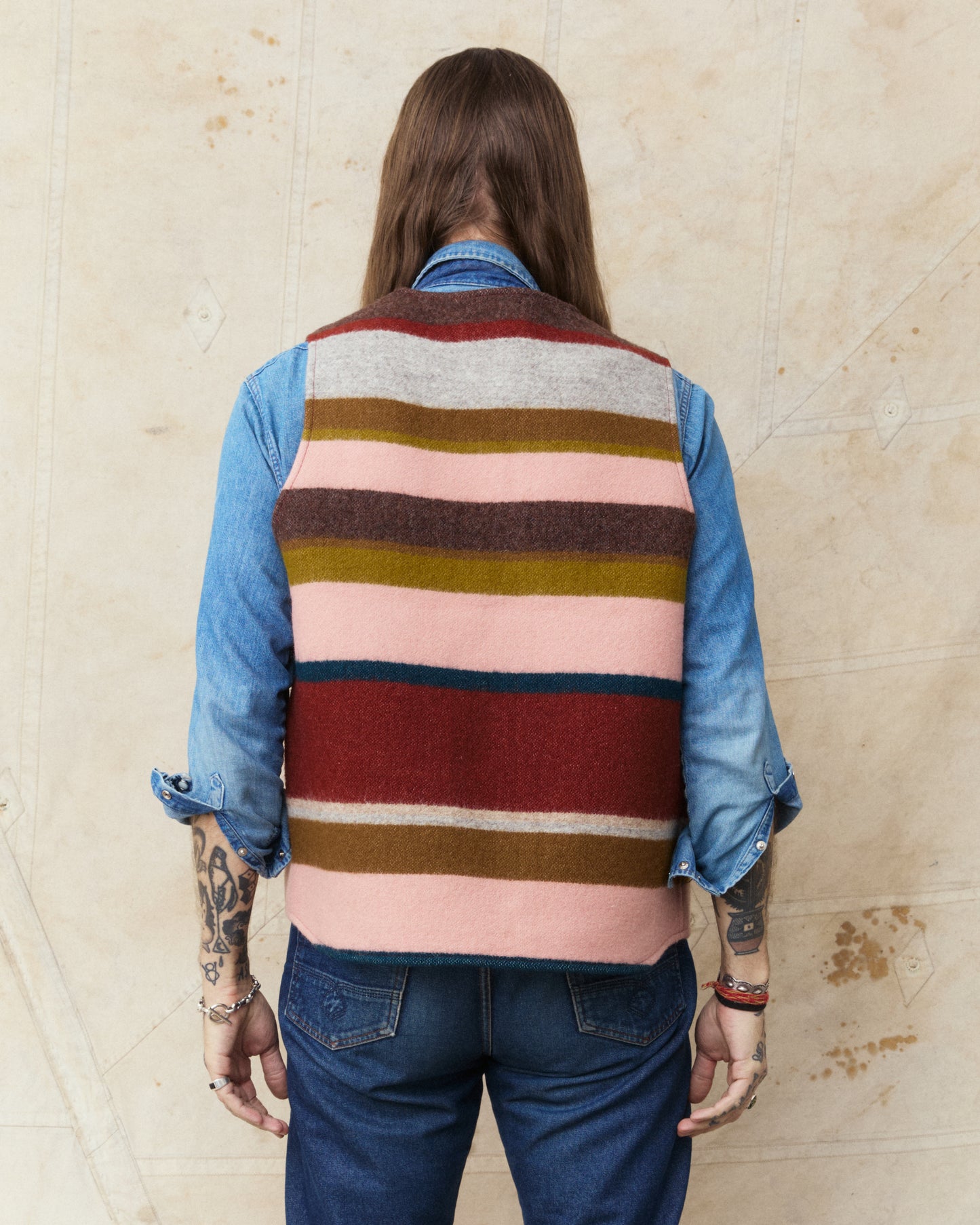 Indigofera Catskill Vest Striped Wool Blanket