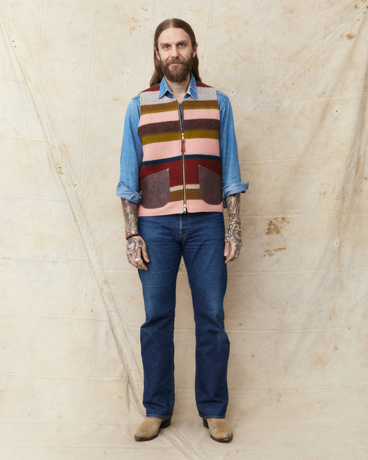 Indigofera Catskill Vest Striped Wool Blanket
