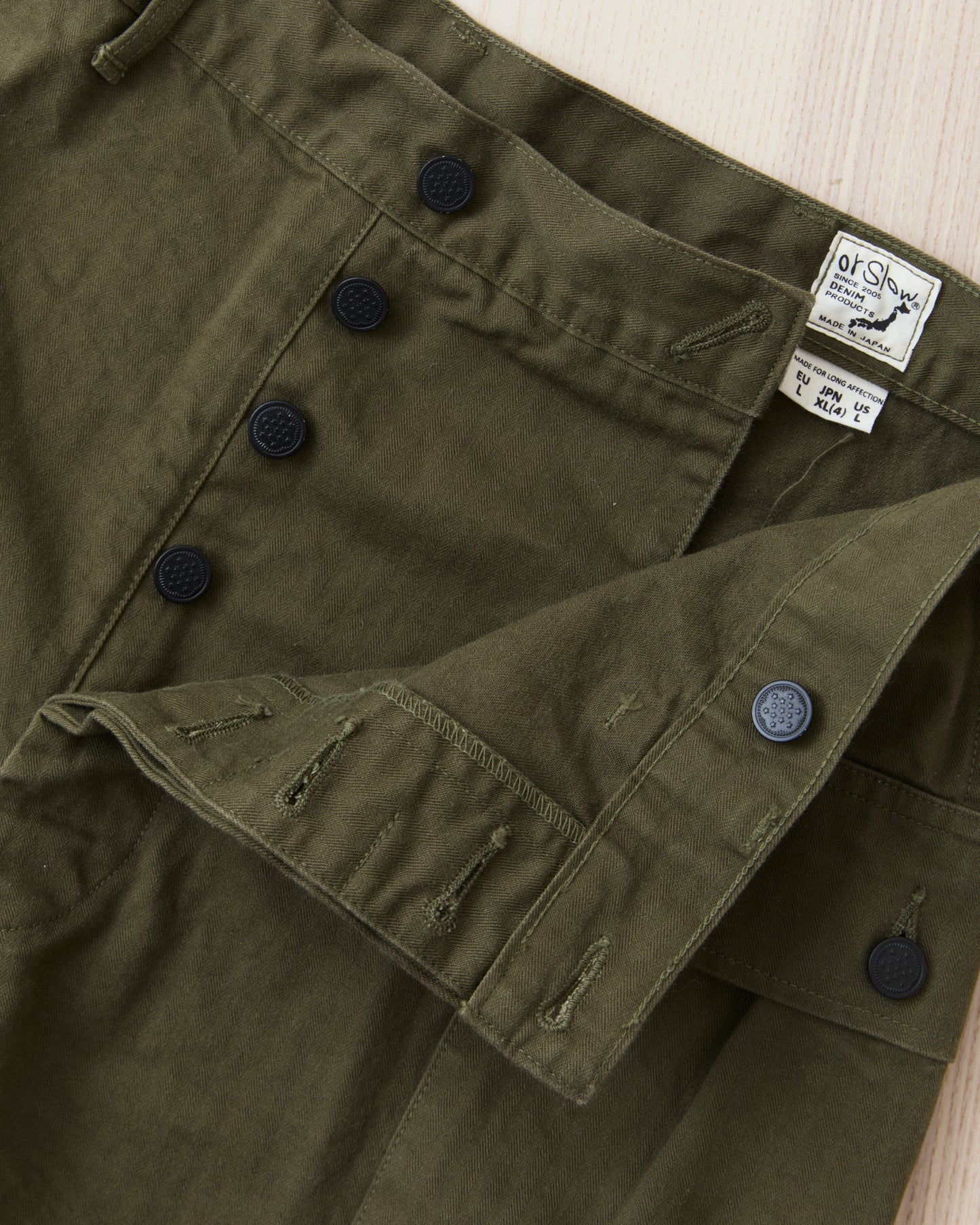 OrSlow 03-7250-76K U.S Army 2 Pocket Cargo Shorts