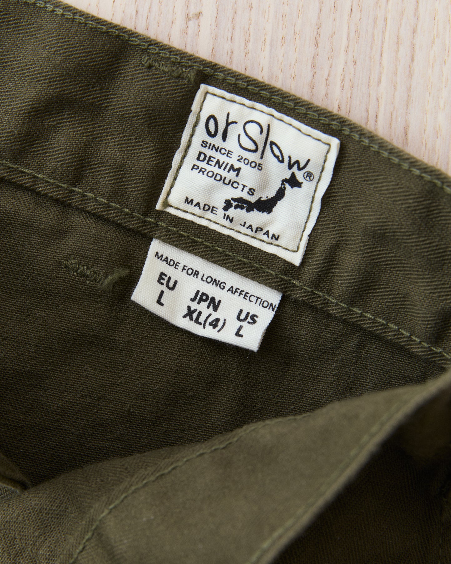 OrSlow 03-7250-76K U.S Army 2 Pocket Cargo Shorts