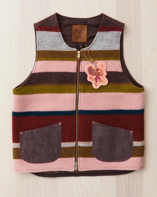Indigofera Catskill Vest Striped Wool Blanket