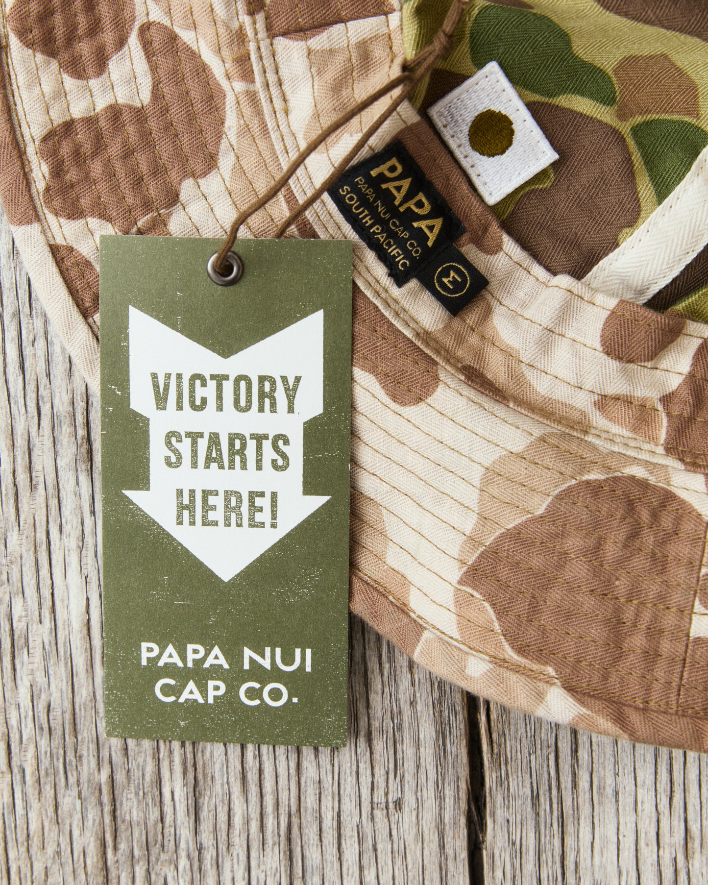Papa Nui Cap Co. Battalion Work Hat Frog Camo