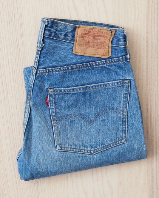 Vintage Original Late 1970 Levi's 501 Red Line Selvedge Jeans W 32