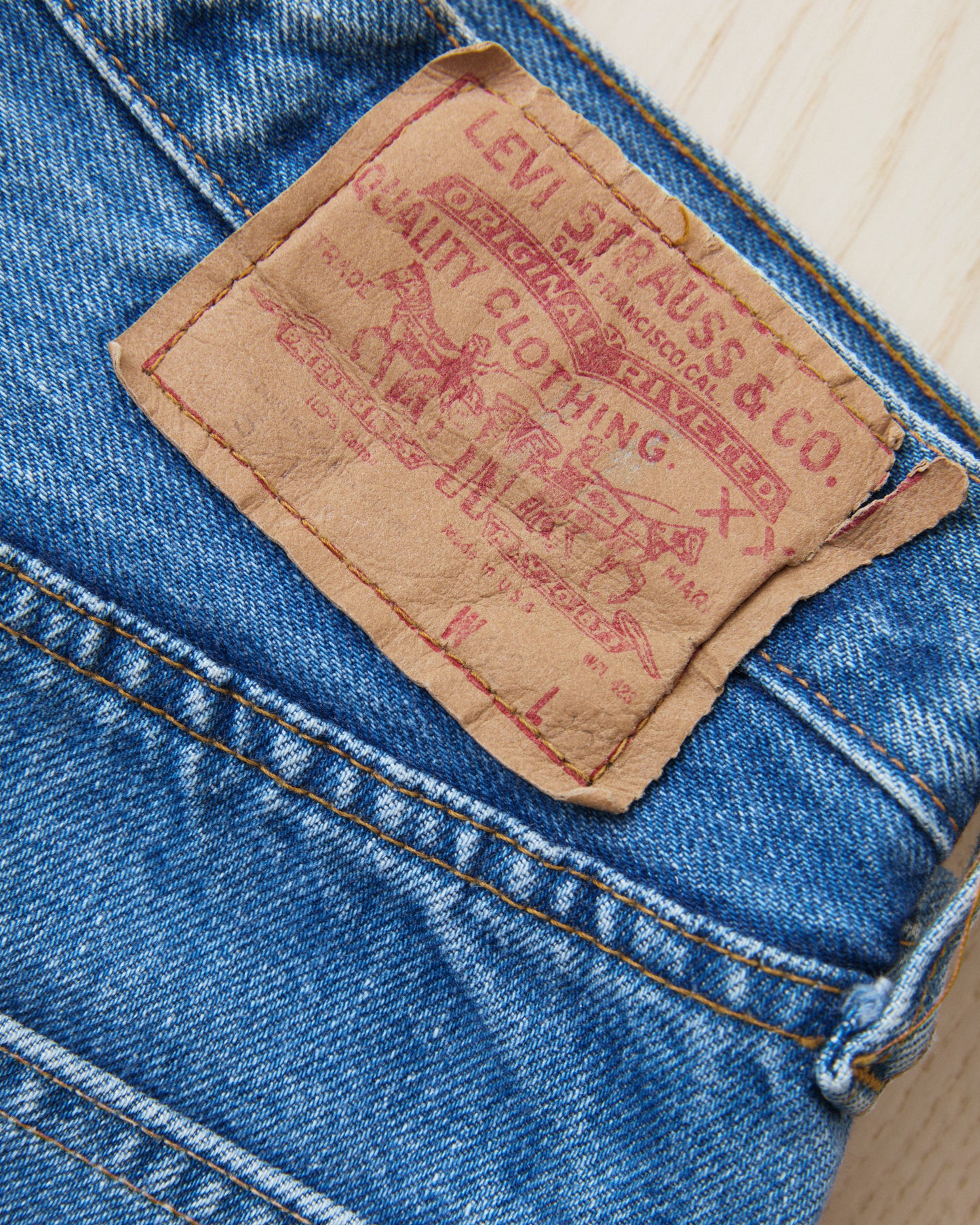Vintage Original Late 1970 Levi's 501 Red Line Selvedge Jeans W 32