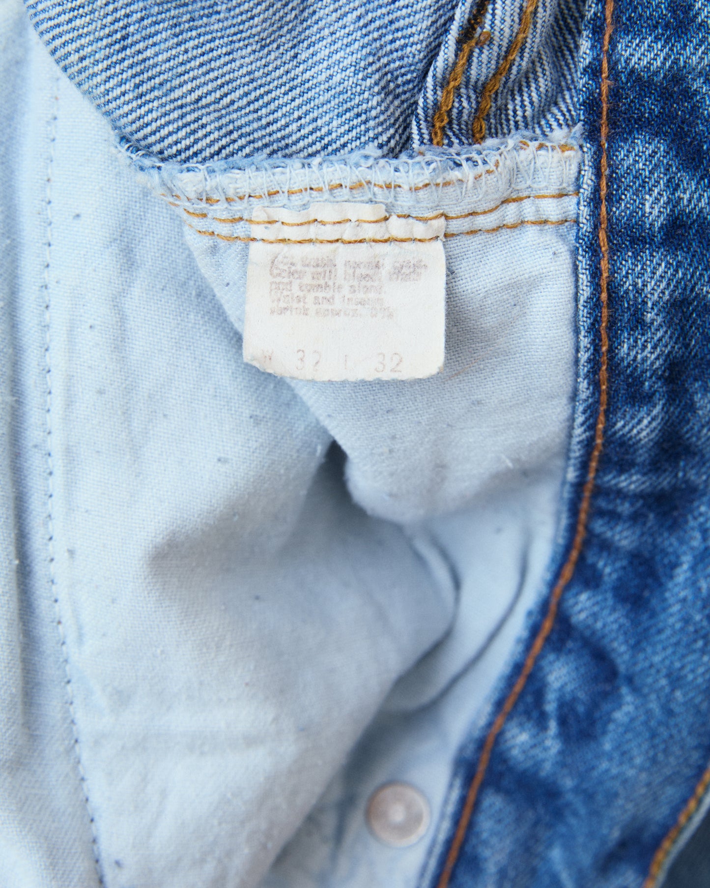 Vintage Original Late 1970 Levi's 501 Red Line Selvedge Jeans W 32