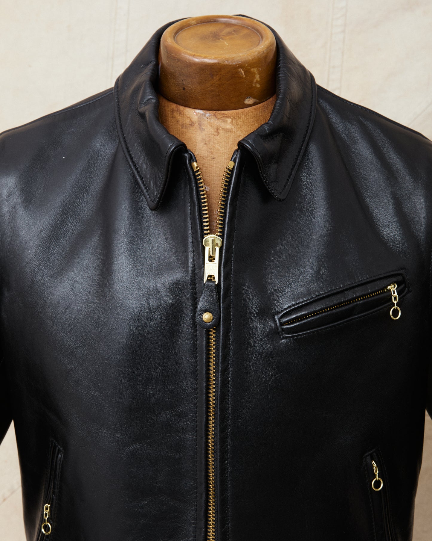 Second Hand Schott Perfecto 689H Classic Horsehide Split Collar Motorcycle Jacket Size 38