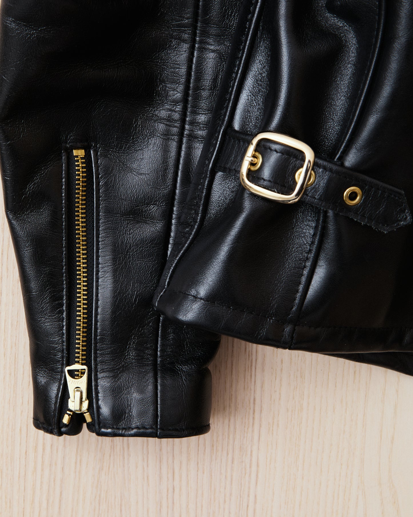 Second Hand Schott Perfecto 689H Classic Horsehide Split Collar Motorcycle Jacket Size 38