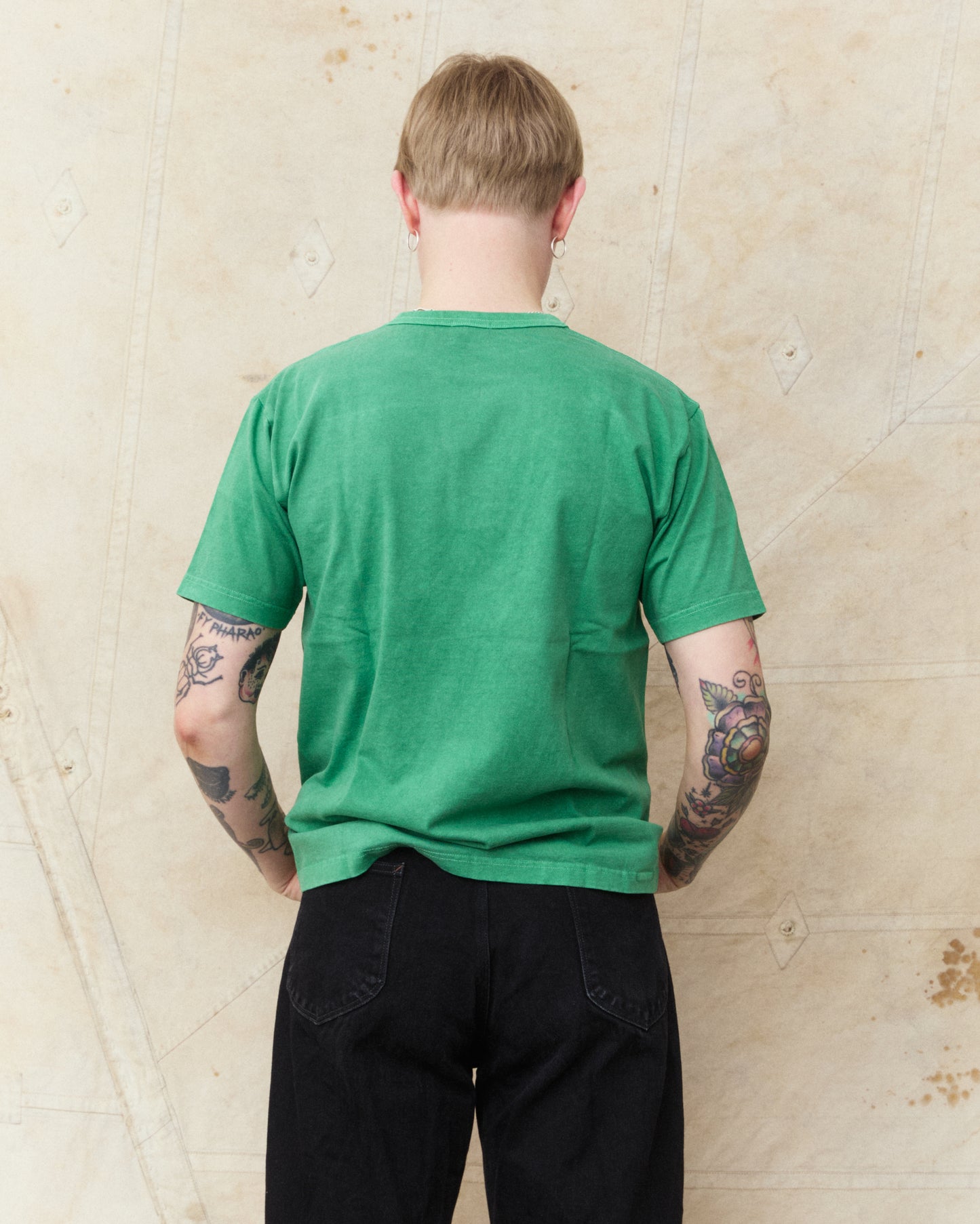 Whitesville Lot No. WV79531-144 Pigment Dye Pocket T-Shirt Green