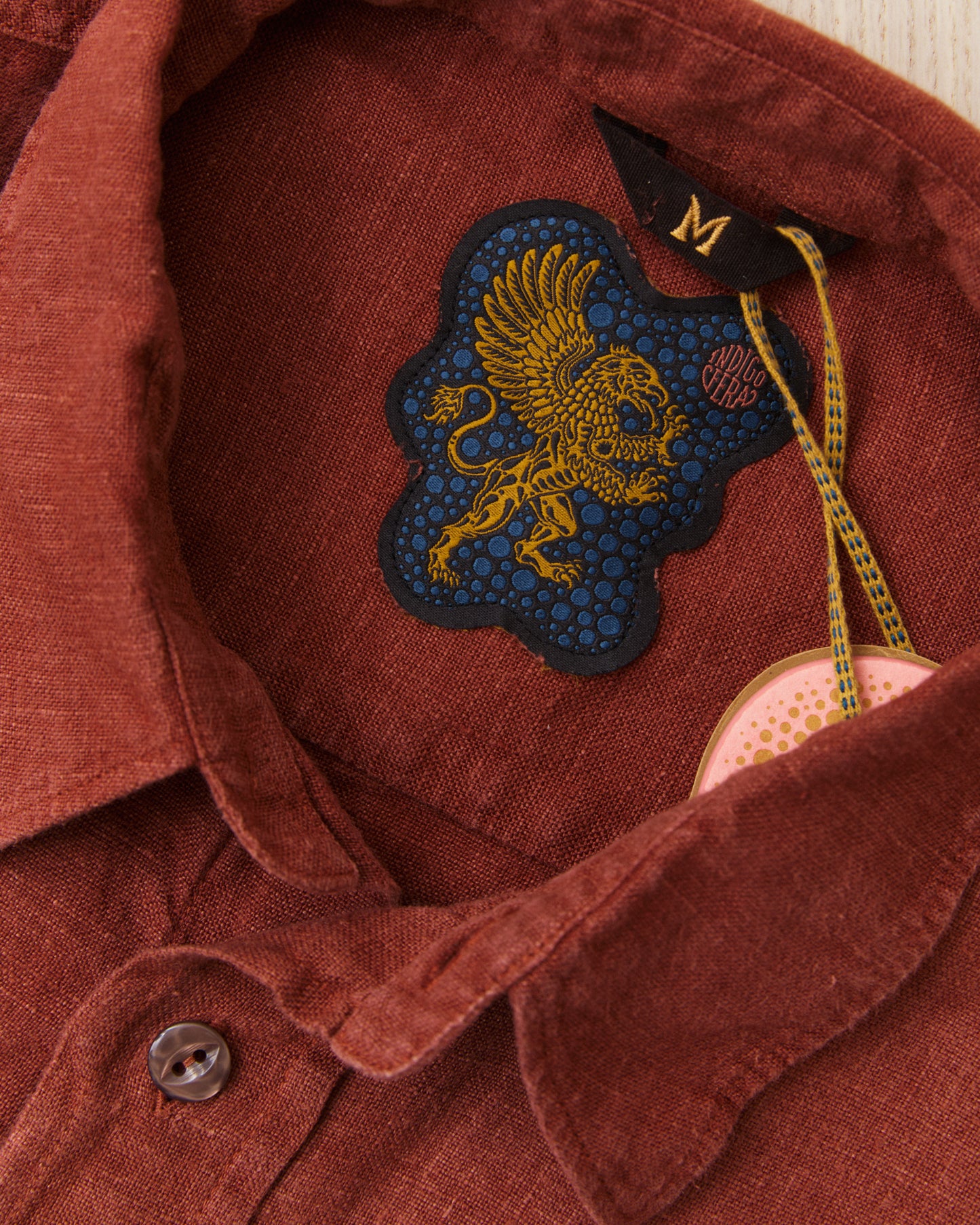 Indigofera Delray Shirt Linen Canvas Rust