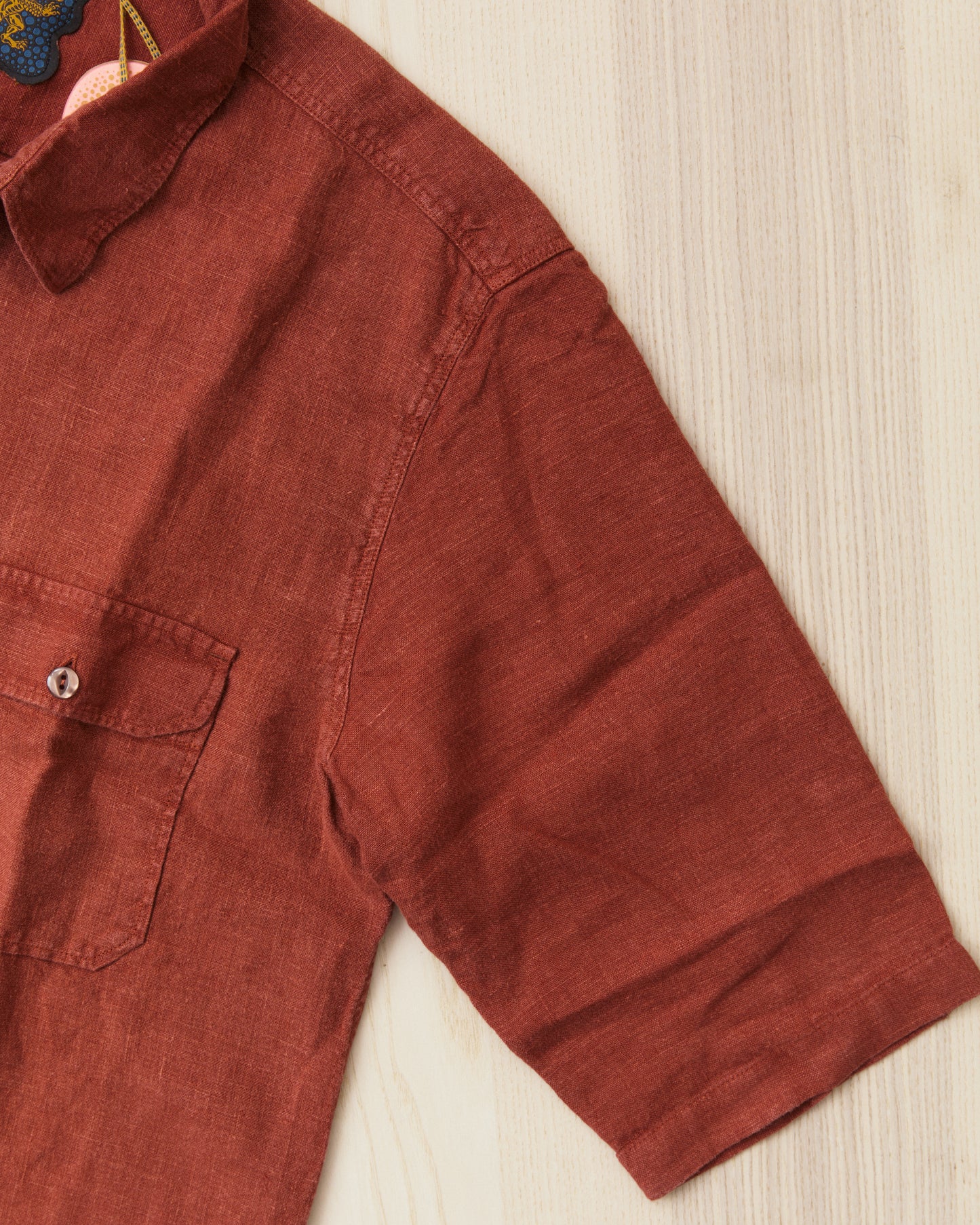 Indigofera Delray Shirt Linen Canvas Rust