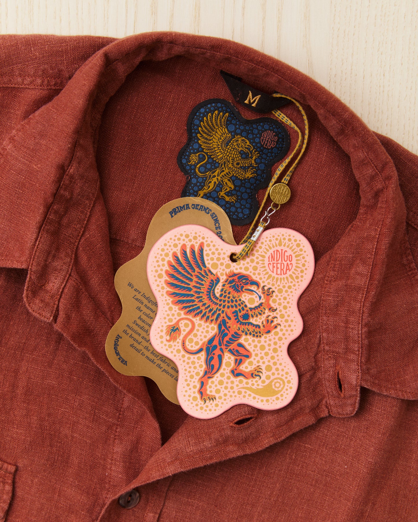 Indigofera Delray Shirt Linen Canvas Rust
