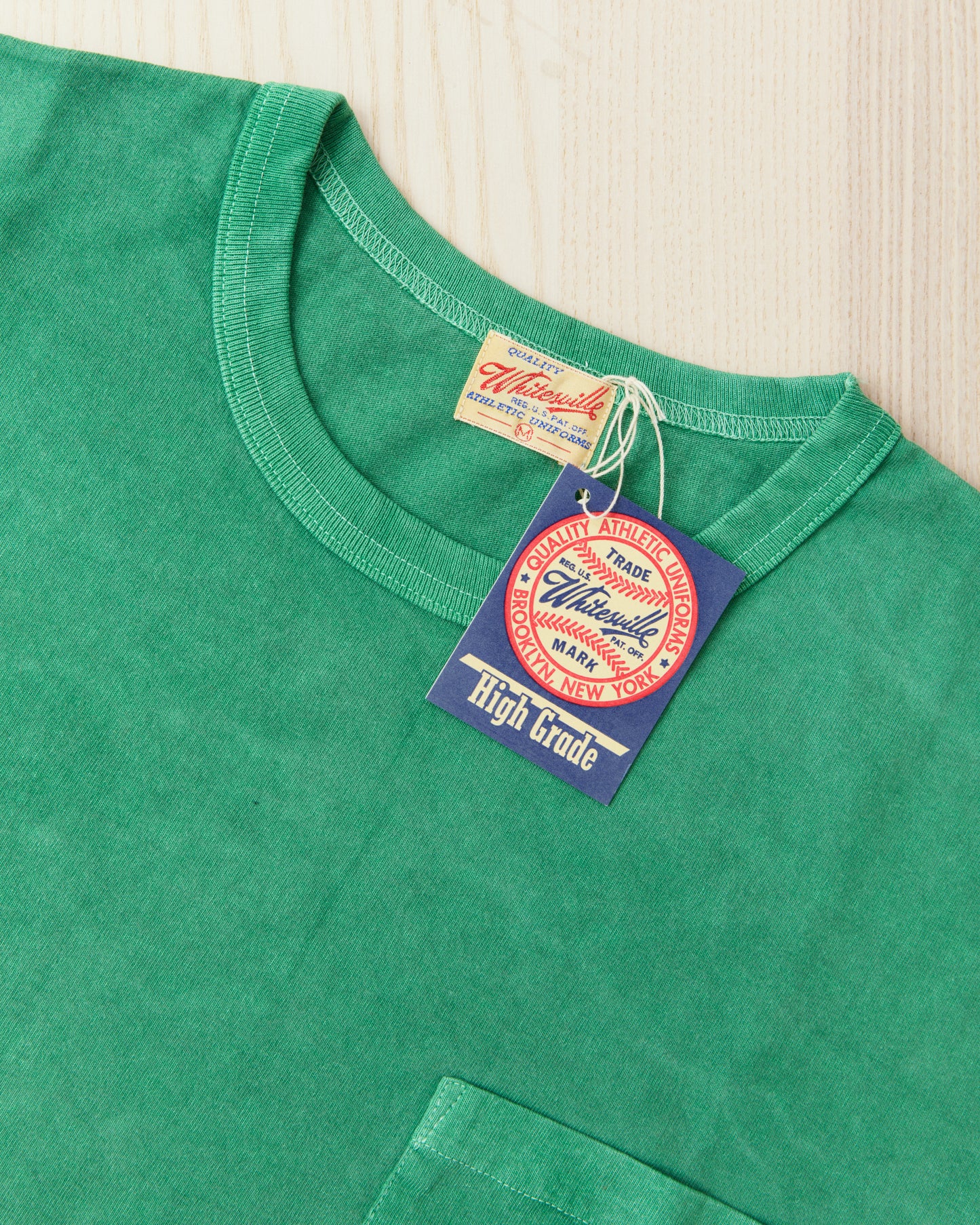 Whitesville Lot No. WV79531-144 Pigment Dye Pocket T-Shirt Green