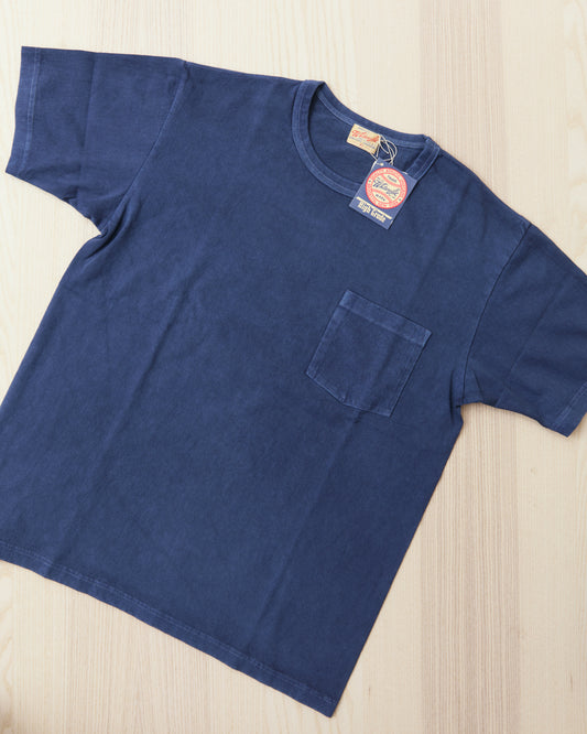 Whitesville Lot No. WV79531-128 Pigment Dye Pocket T-Shirt Navy