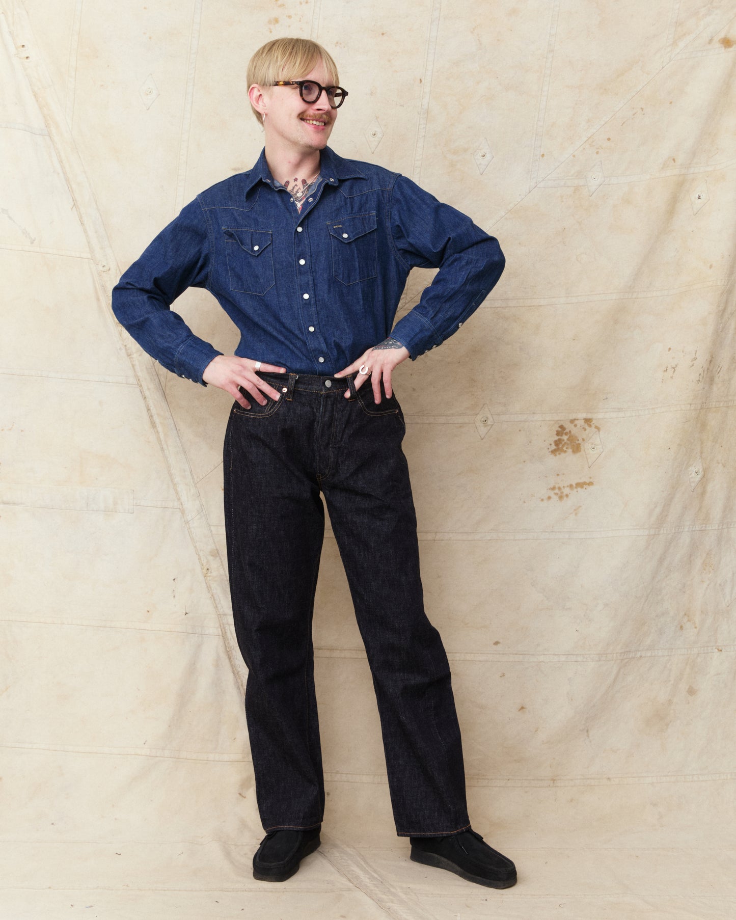 Fullcount 0105XXW 15.5oz Wide Indigo Denim