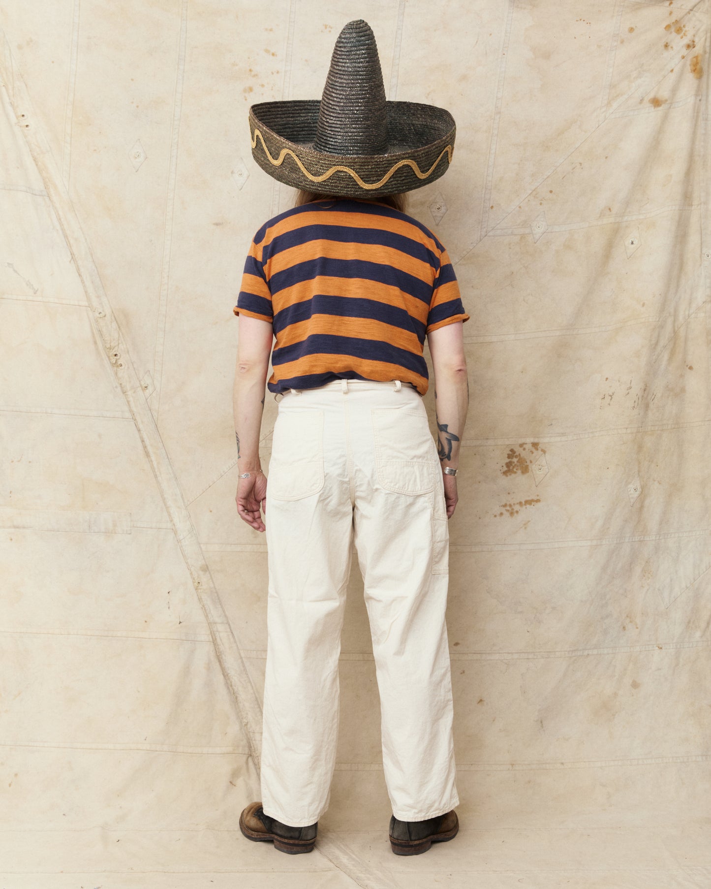 OrSlow 01-5126-66K Wide Fit 30's Painter Pants Ecru