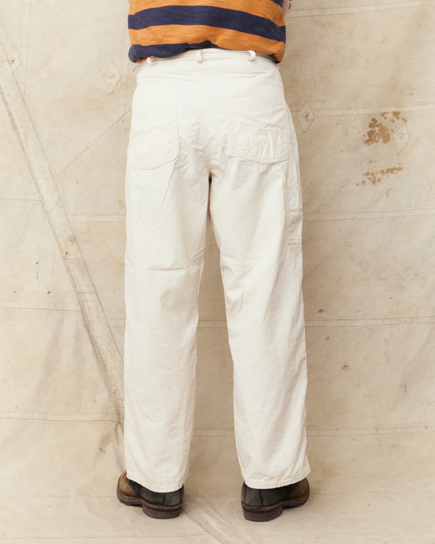 OrSlow 01-5126-66K Wide Fit 30's Painter Pants Ecru