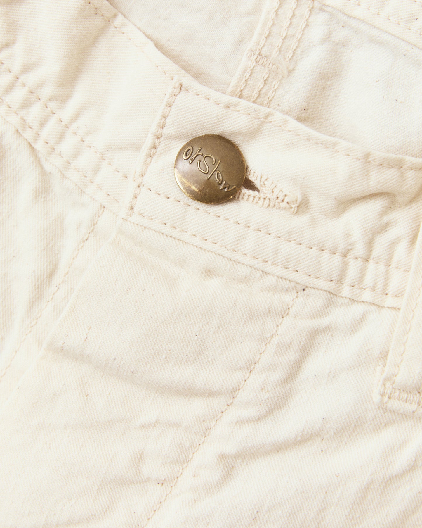 OrSlow 01-5126-66K Wide Fit 30's Painter Pants Ecru