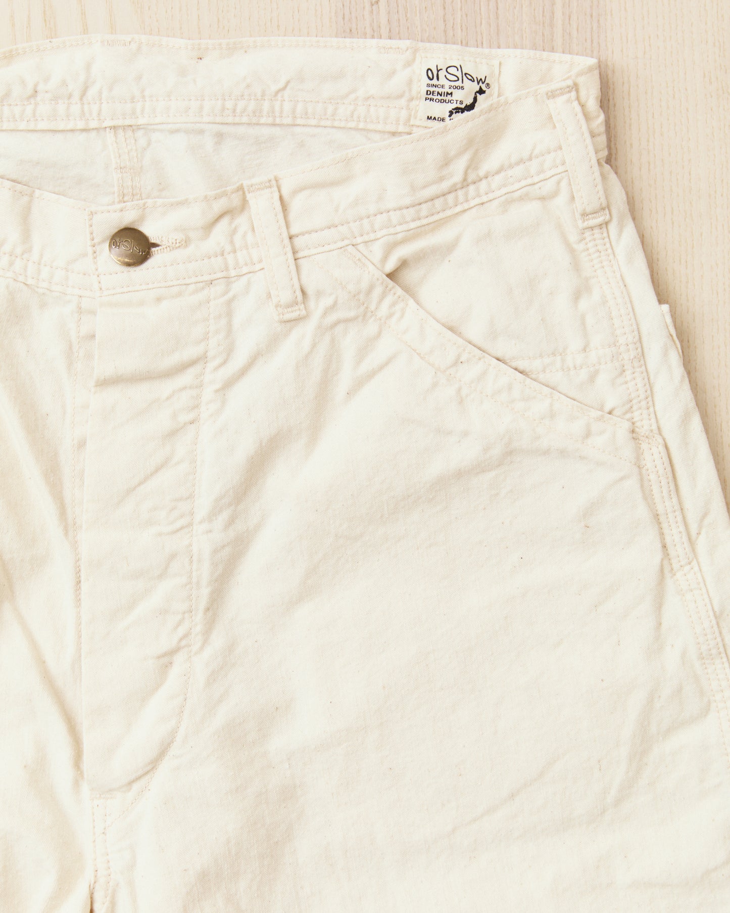 OrSlow 01-5126-66K Wide Fit 30's Painter Pants Ecru