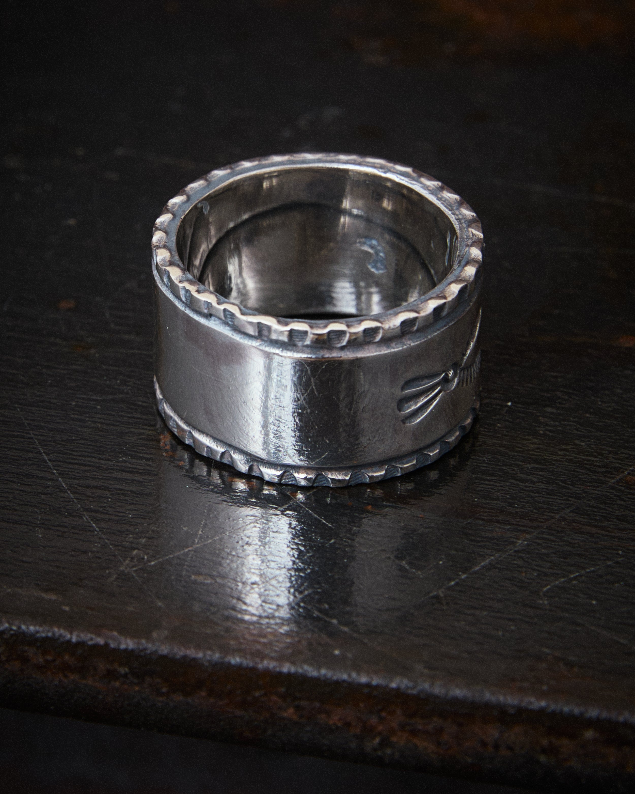 larry smith EAGLE HEAD STAMP RING 20号 【公式通販】