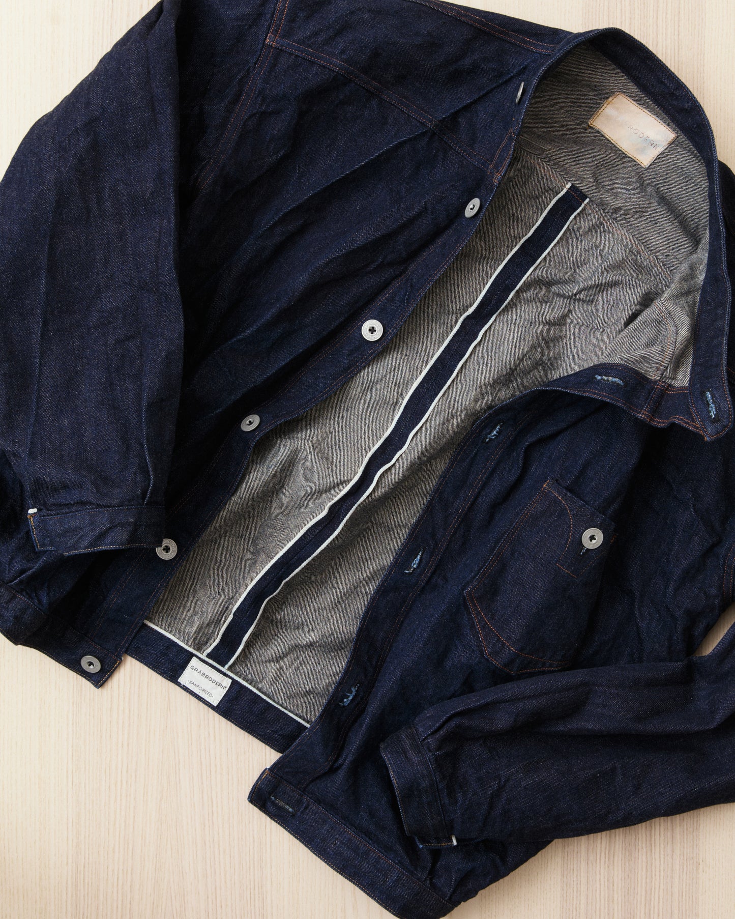 Gråbrodern Norrgårde Jacket Wrinkle Wash Lot Nr G777-250-82