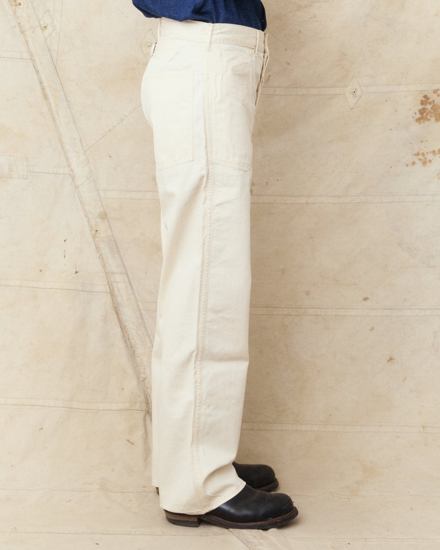 Buzz Rickson's Working White Twill Trousers BR42635
