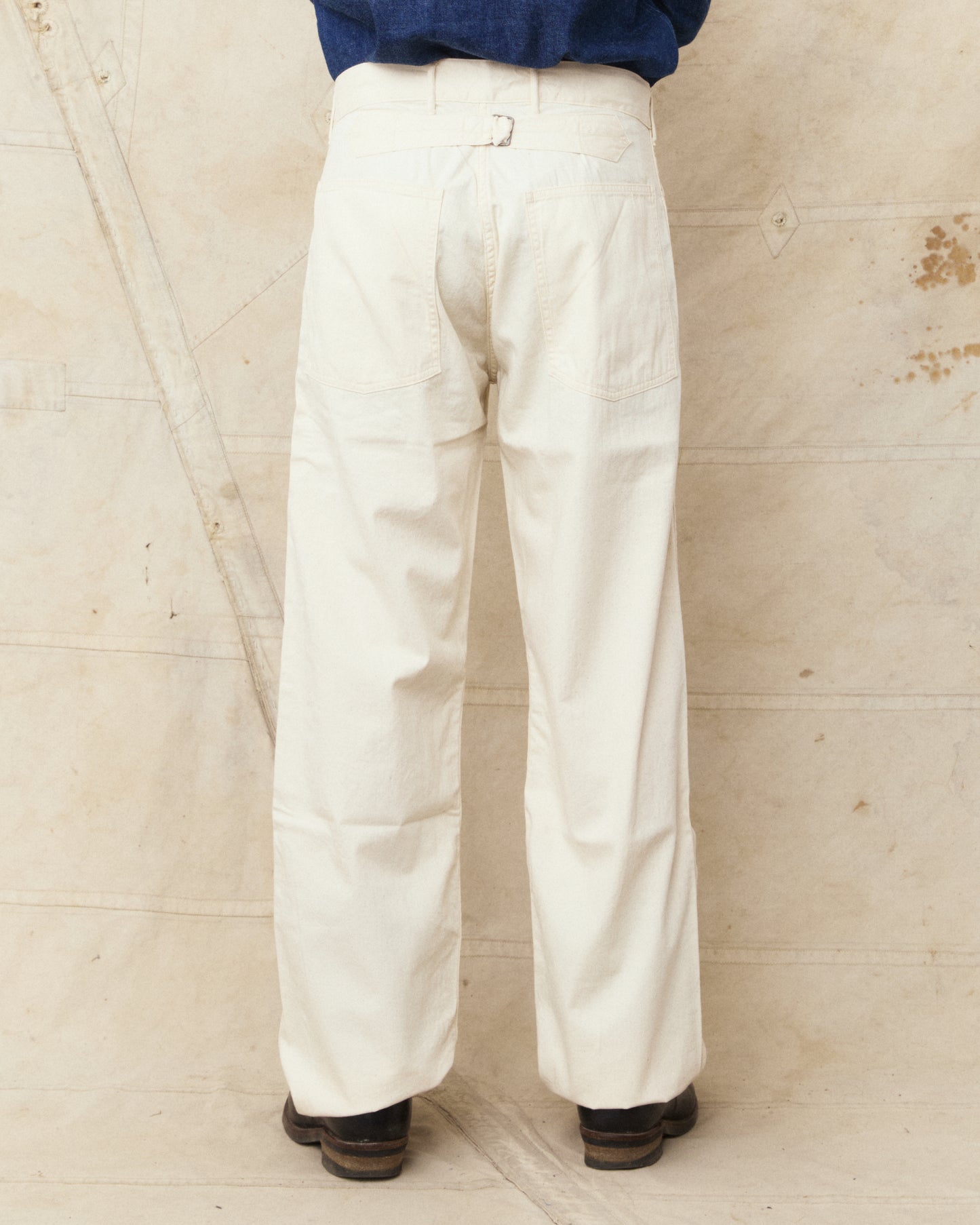 Buzz Rickson's Working White Twill Trousers BR42635