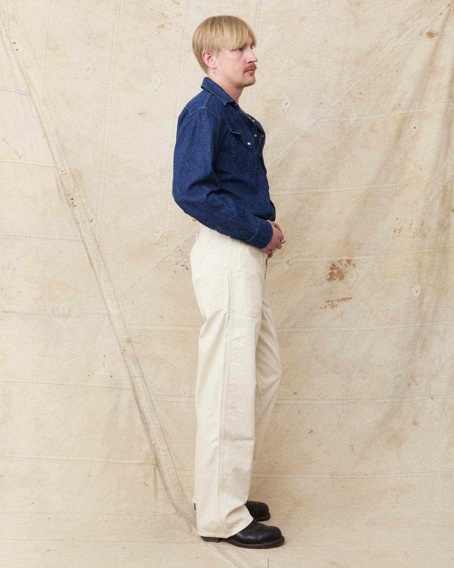 Buzz Rickson's Working White Twill Trousers BR42635