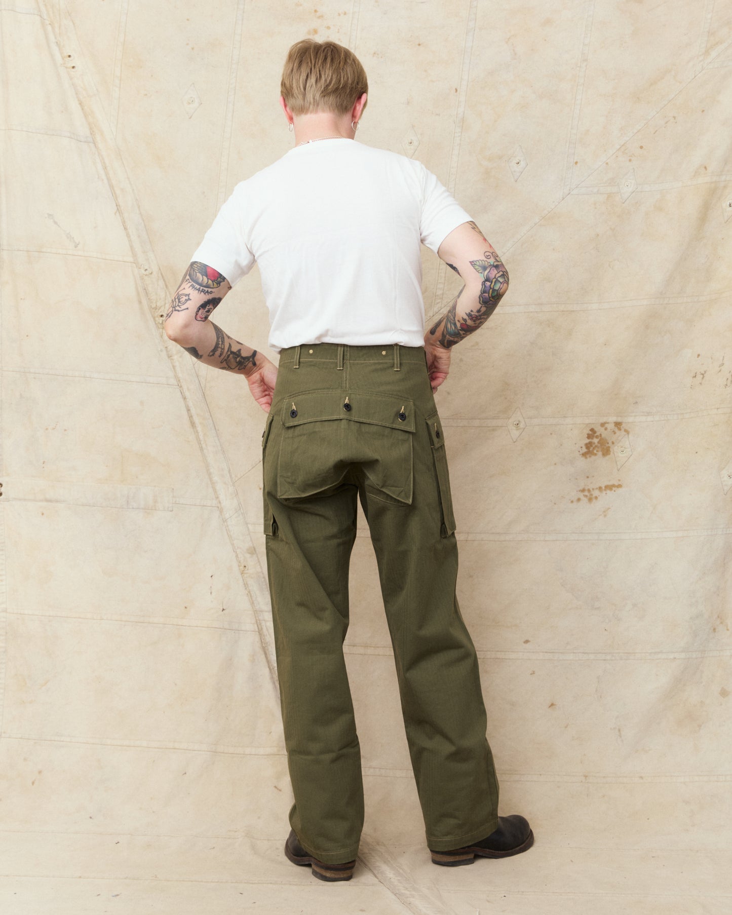 Buzz Rickson's USMC M-44 HBT Twill Pants Short Length BR42501