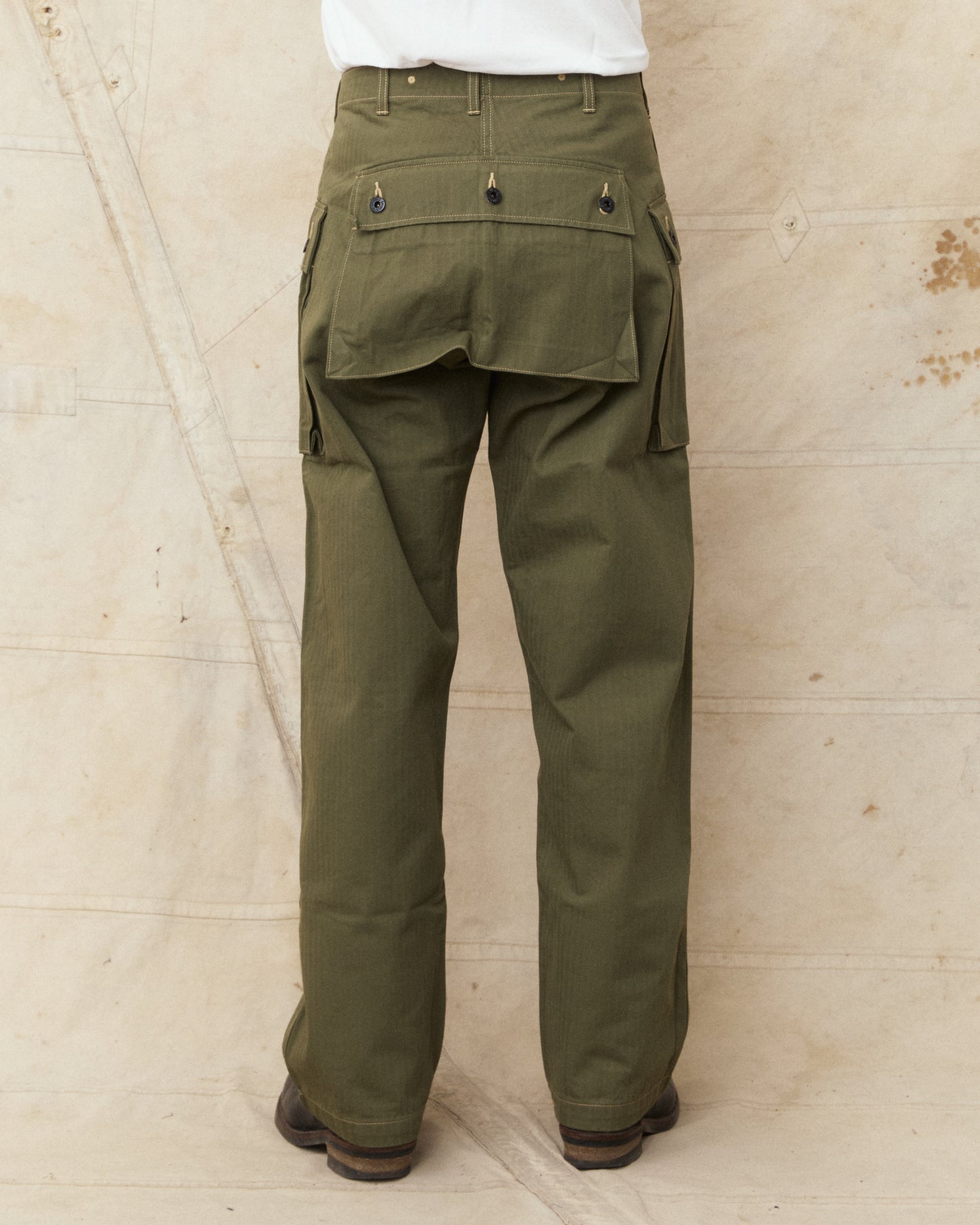 Buzz Rickson's USMC M-44 HBT Twill Pants Short Length BR42501