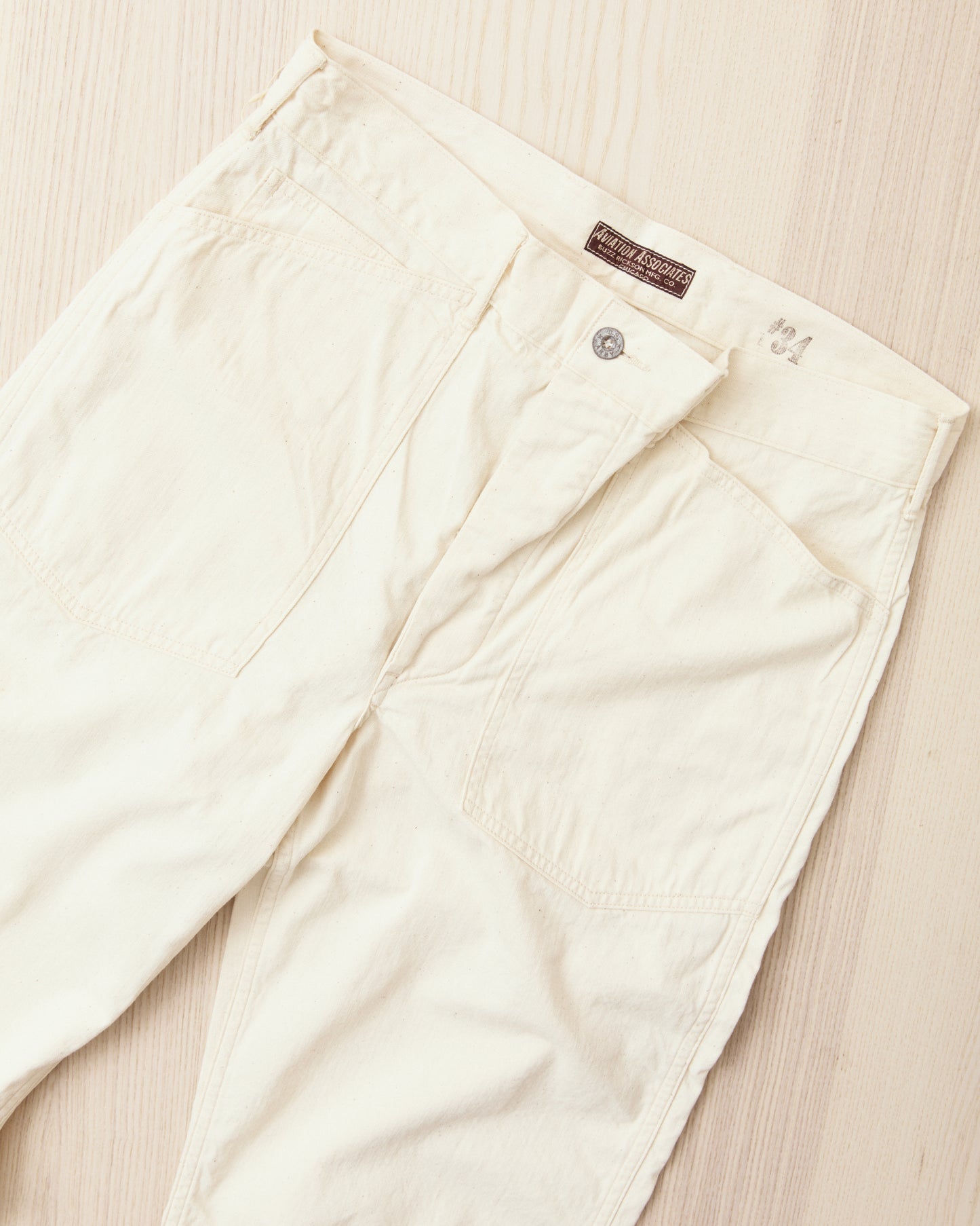 Buzz Rickson's Working White Twill Trousers BR42635