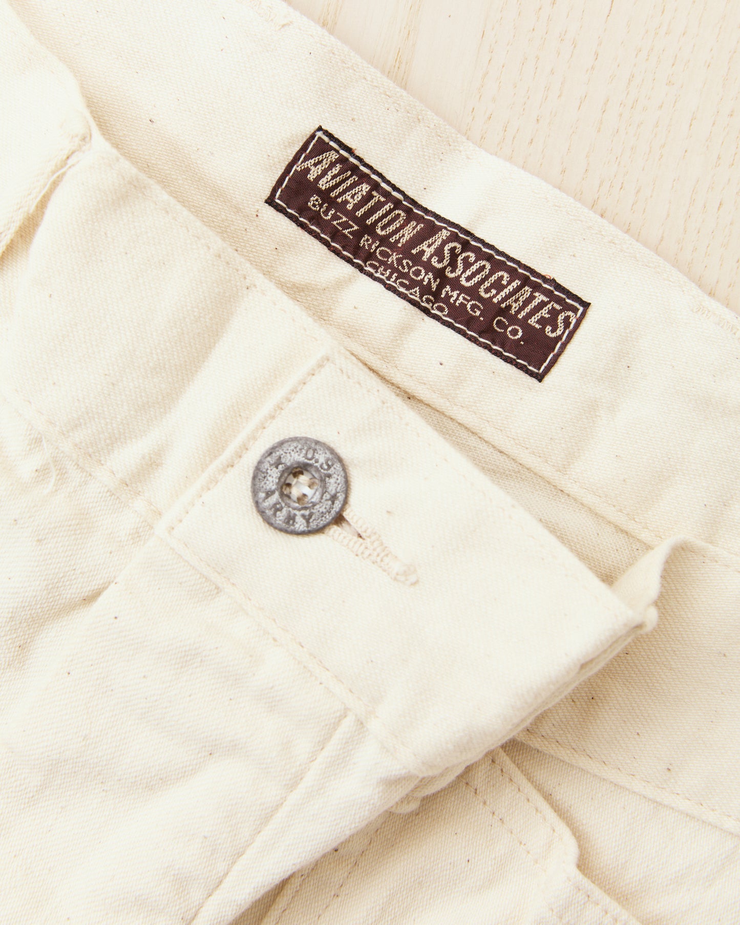 Buzz Rickson's Working White Twill Trousers BR42635