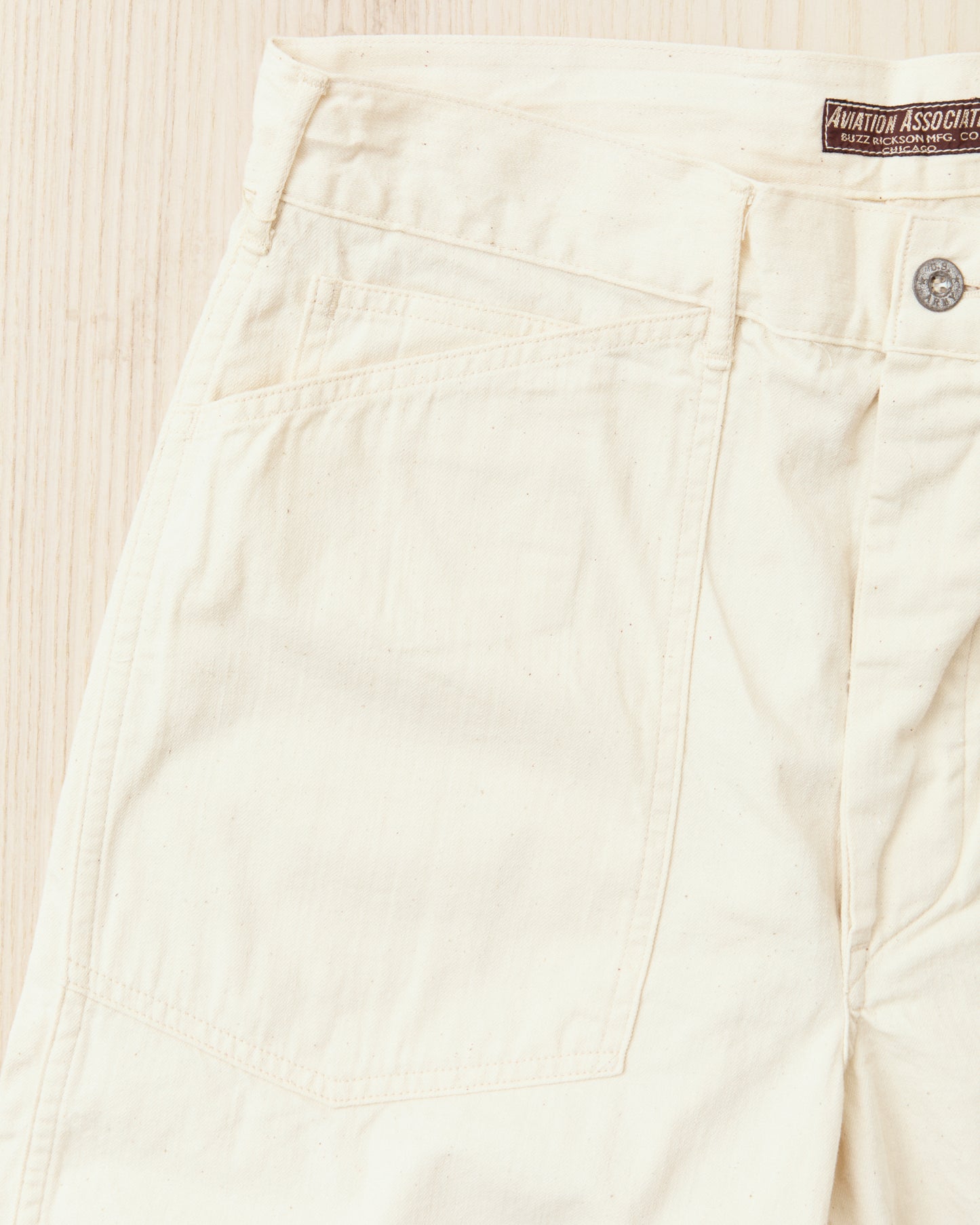 Buzz Rickson's Working White Twill Trousers BR42635