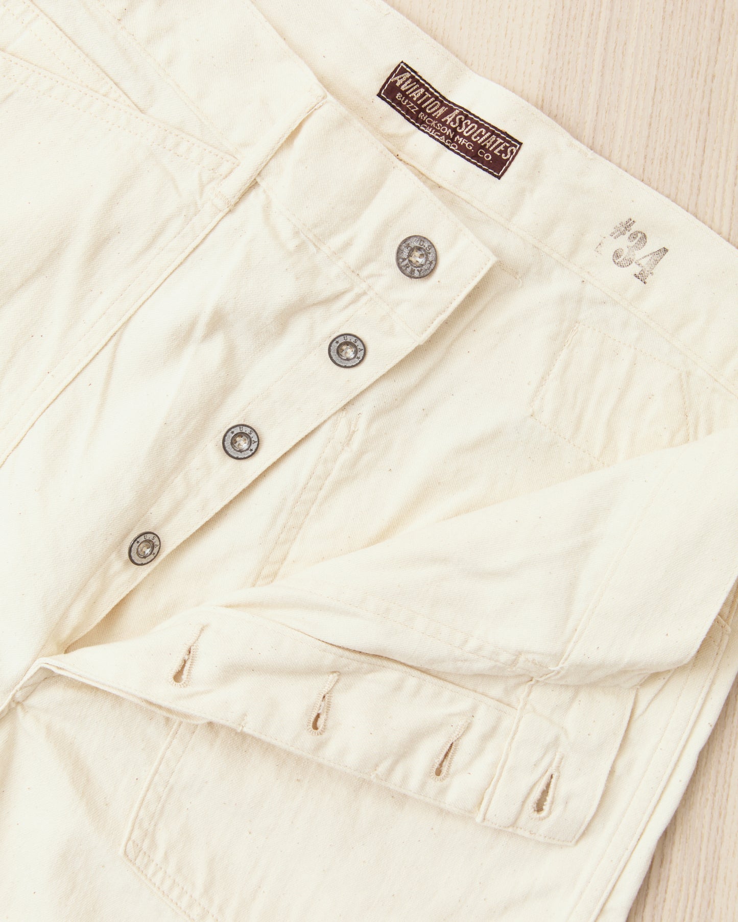 Buzz Rickson's Working White Twill Trousers BR42635