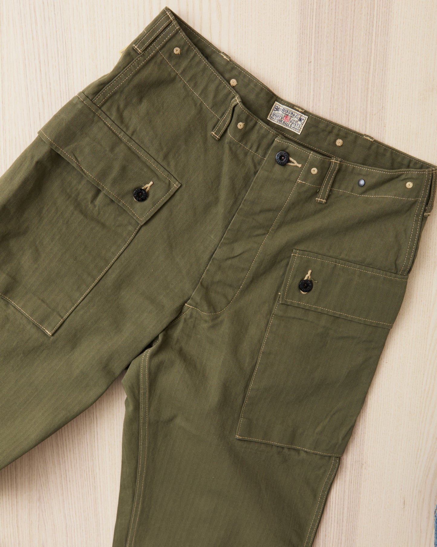 Buzz Rickson's USMC M-44 HBT Twill Pants Short Length BR42501