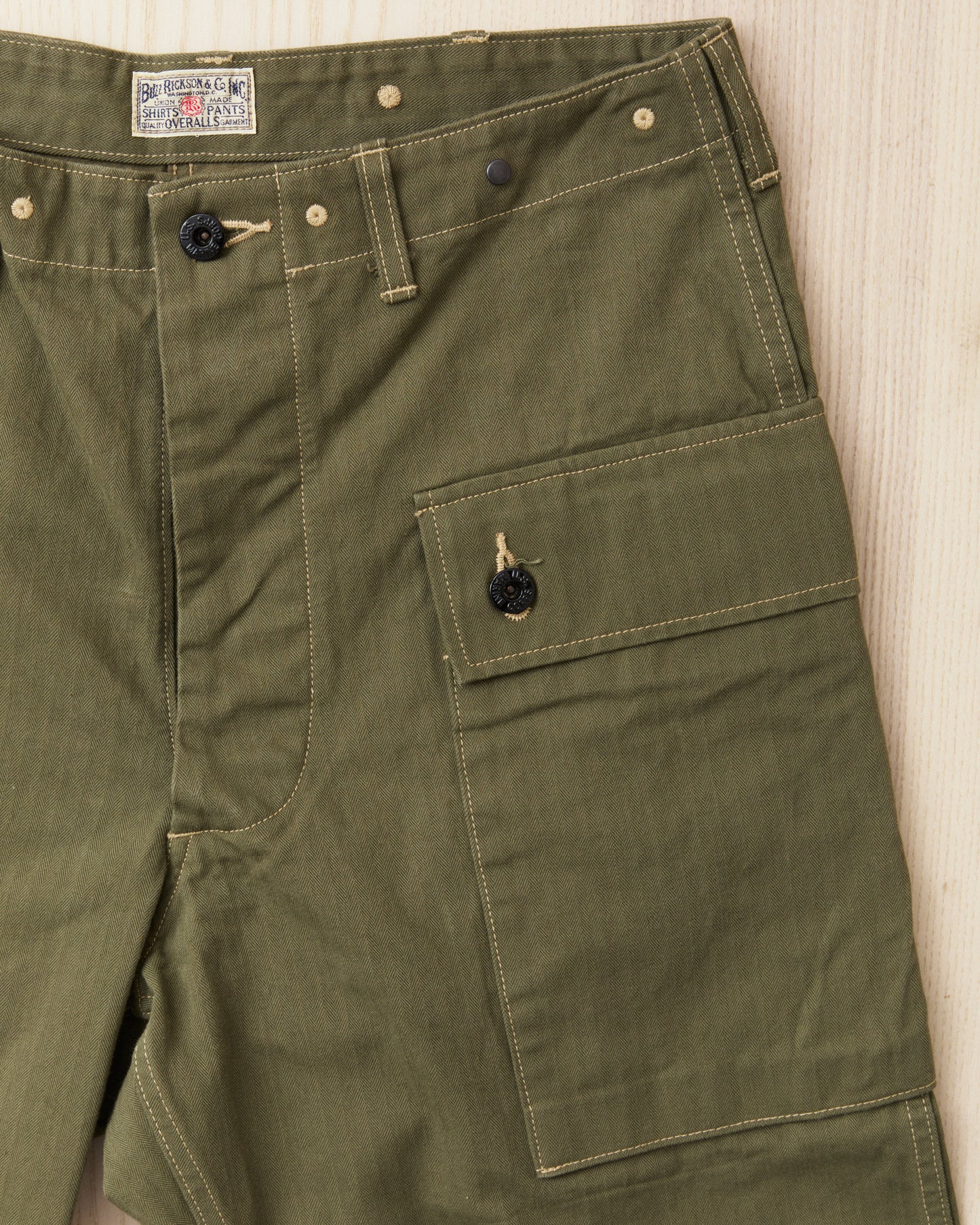 Buzz Rickson's USMC M-44 HBT Twill Pants Short Length BR42501
