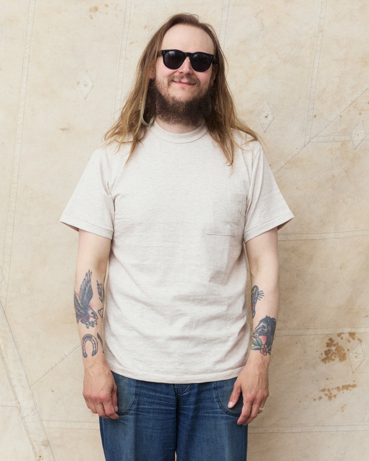Warehouse & Co. Lot 4601 Pocket T-shirt Oatmeal