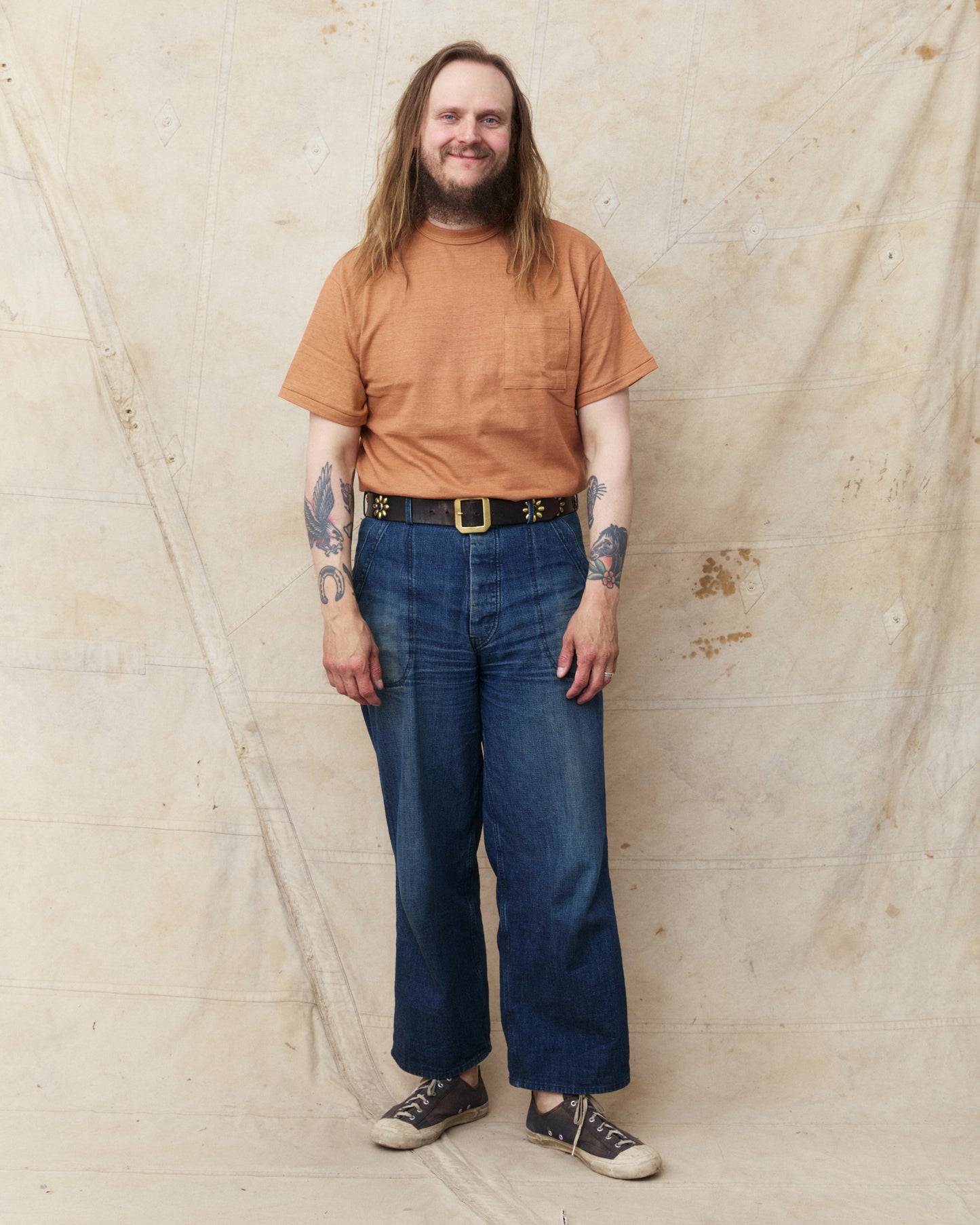 Warehouse & Co. Lot 4601 Pocket T-shirt Dark Salmon